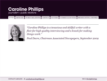 Tablet Screenshot of carolinephillips.net